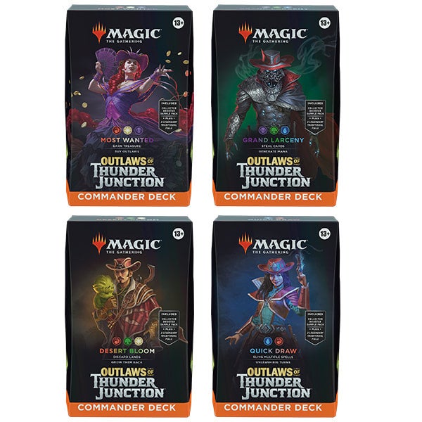 mtg most wanted commander deck MTG: Outlaws of Thunder Junction Commander Decks (Preorder)